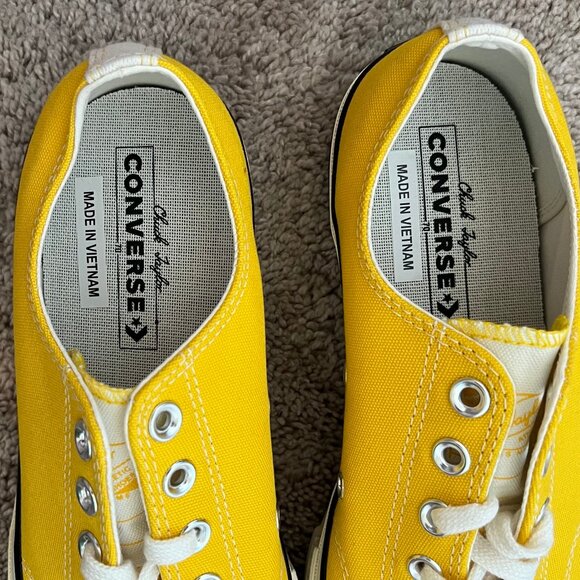 Unisex Converse Chuck Taylor 70 Yellow & Cream Lowtop Sneakers Size M10/W12 BNIB - Picture 6 of 7